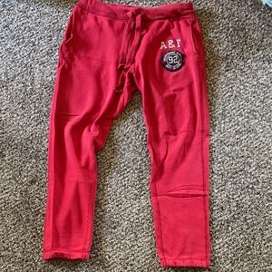 Abercrombie & Fitch Kids Bright Red Sweatpants